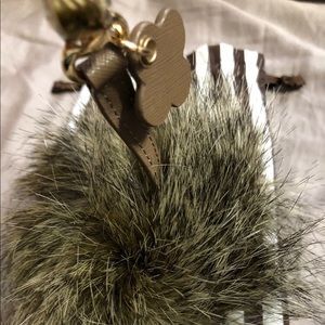 Henri Bendel faux fur Pom Pom